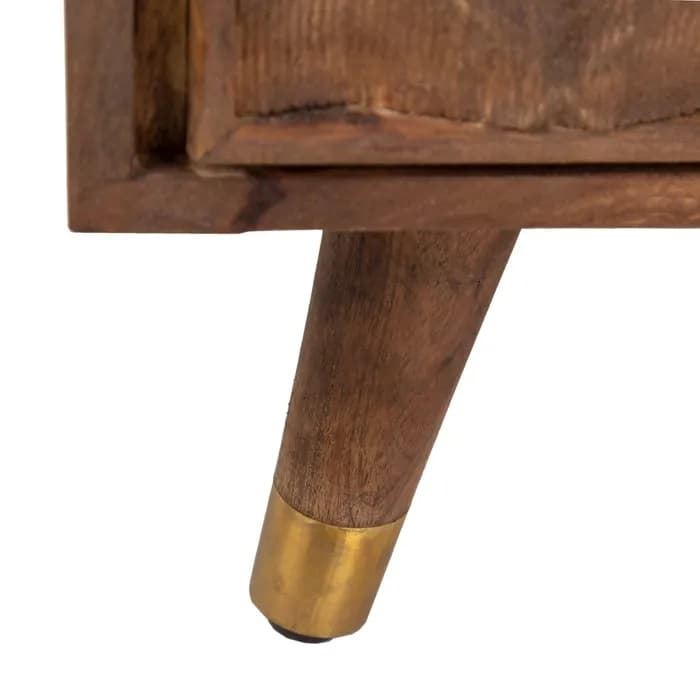 Armario marrón madera de mango 88x37x109 cm - Imagen 5
