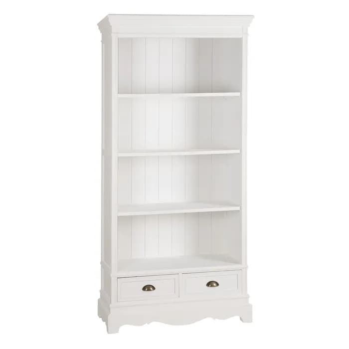 Librería salón blanco madera 90x38x184.50 cm - Imagen 1
