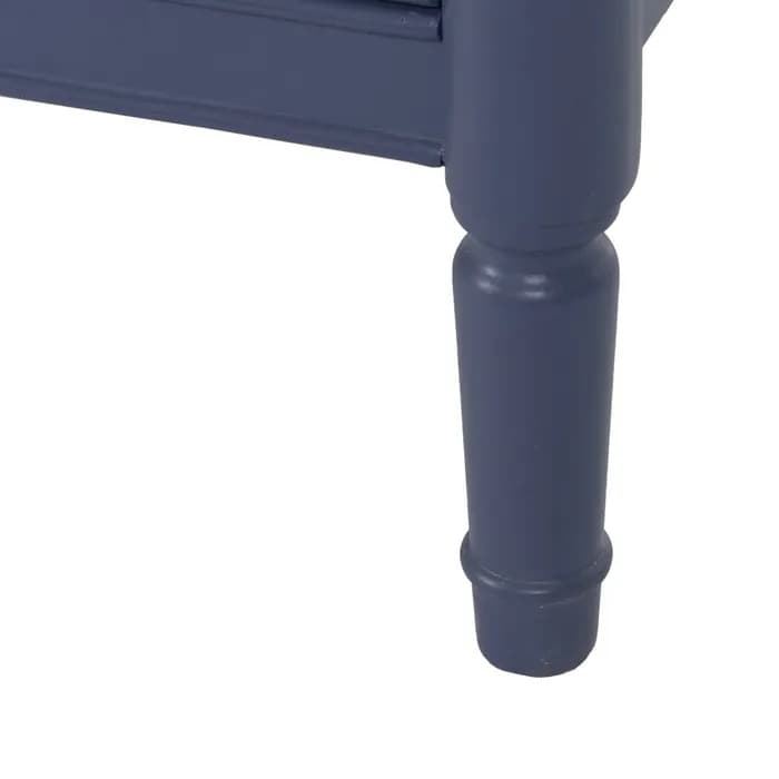 Mueble auxiliar azul madera 80x45x60 cm - Imagen 6