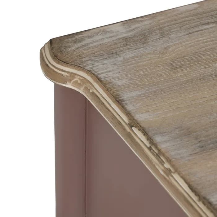 Mueble auxiliar teja madera 80x45x60 cm - Imagen 3