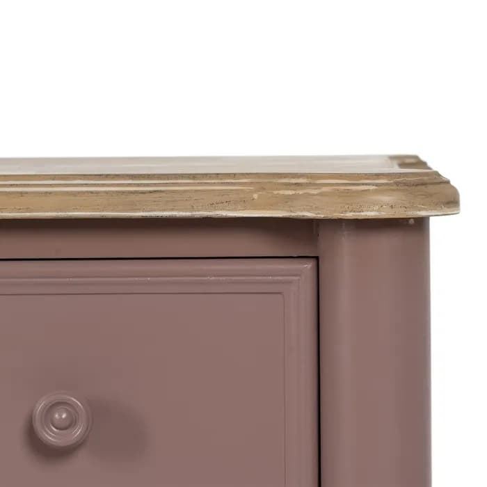 Mueble auxiliar teja madera 80x45x60 cm - Imagen 7